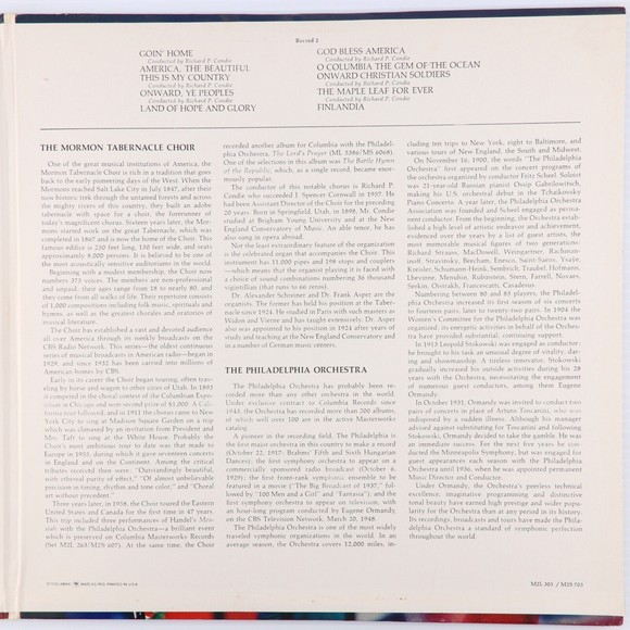 This Is My Country, Mormon Tabernacle Choir/Philadelphia Orchestra 2x LP Record - Picture 4 of 16